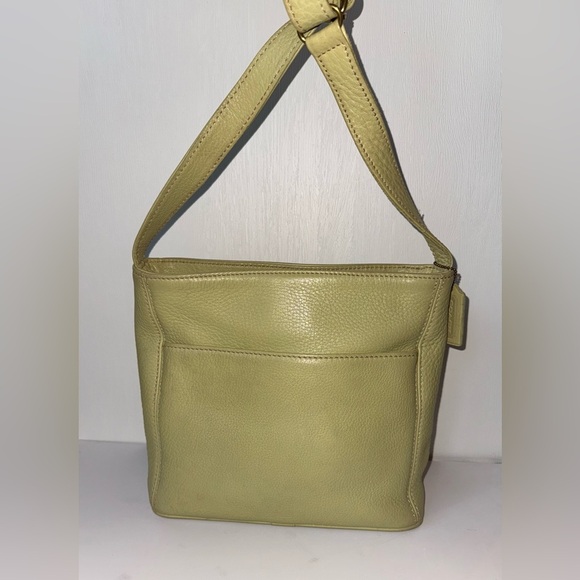 Vintage Coach Sonoma Leather Shoulder/Crossbody Bag Pistachio Green - Picture 2 of 12